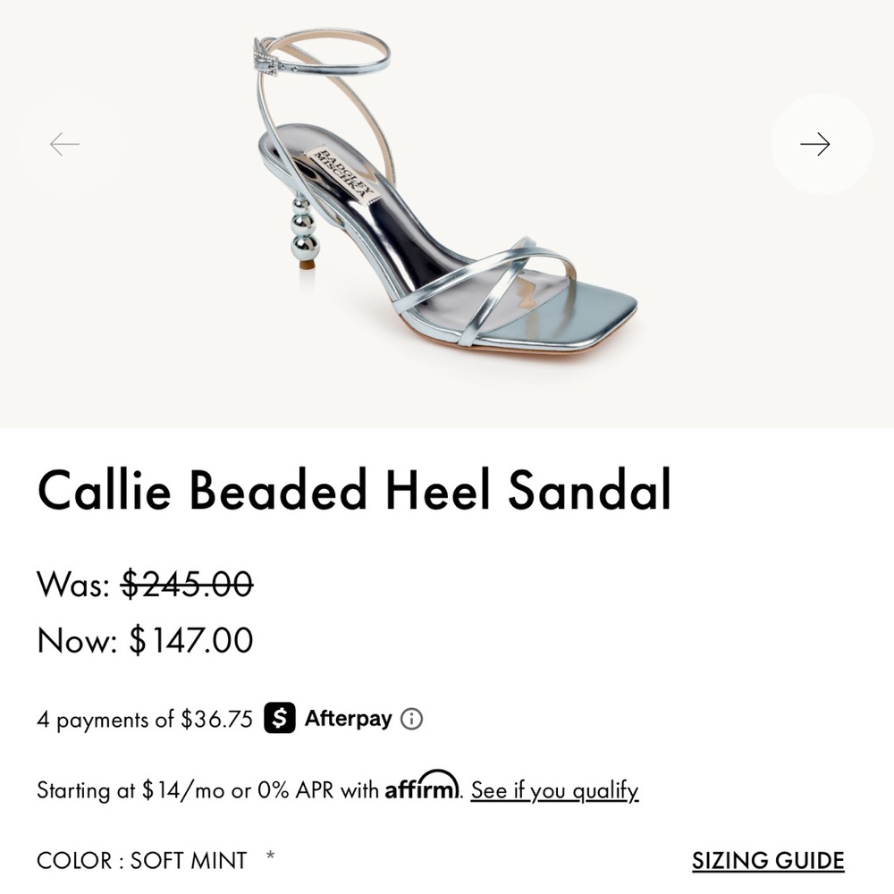 Badgley Mischka Metallic Silver Strappy Heels